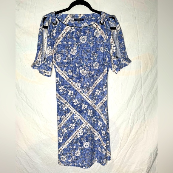 Blue Patterned Dress - Picture 1 of 6